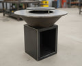 Brasero CUBIK en acier Corten - Diam. Ø 100 cm